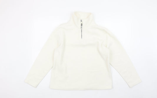 Womens UK Size 10/12 Active Ivory Pullover Sweatshirt