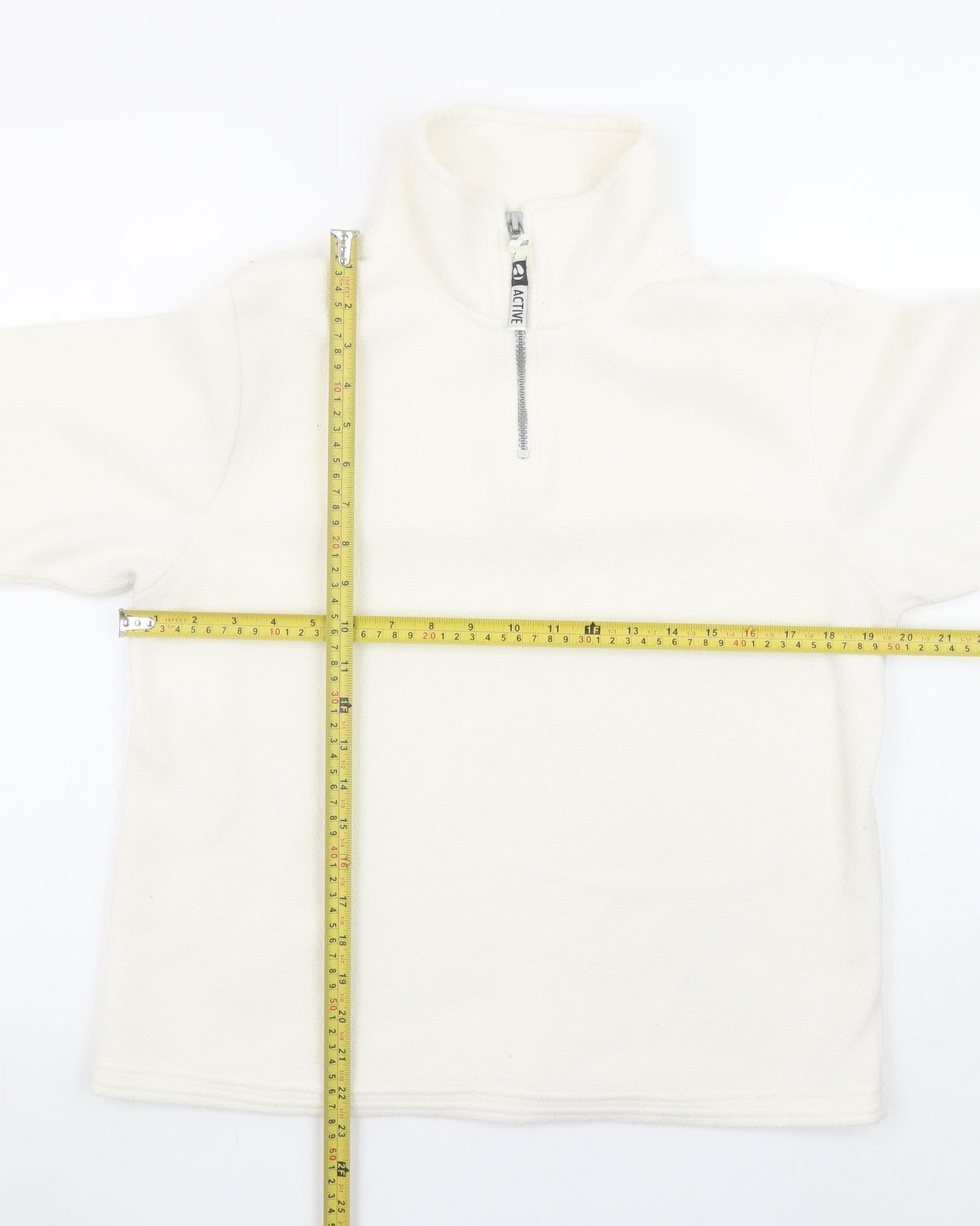Womens UK Size 10/12 Active Ivory Pullover Sweatshirt