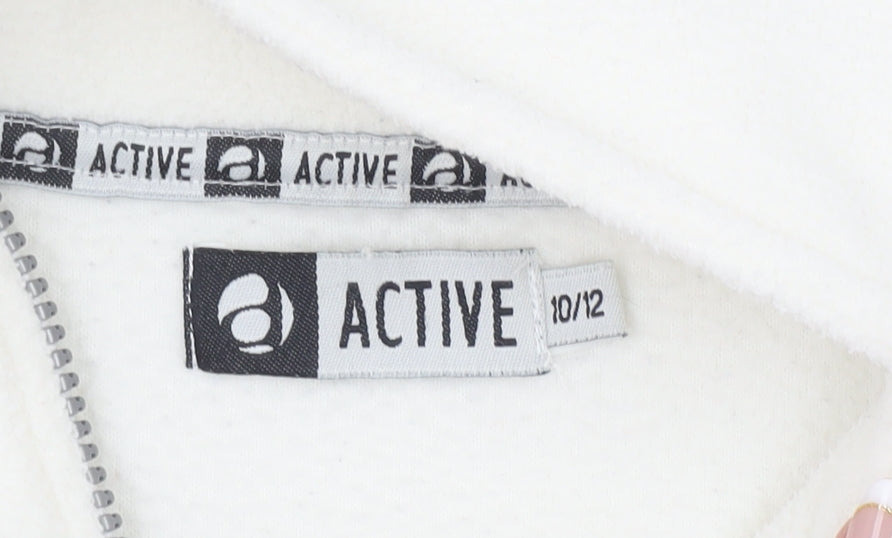Womens UK Size 10/12 Active Ivory Pullover Sweatshirt
