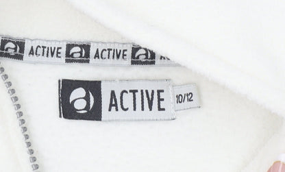 Womens UK Size 10/12 Active Ivory Pullover Sweatshirt