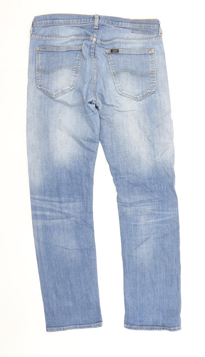 Lee Men's Blue Daren Regular Fit Straight Leg Jeans W32 L32