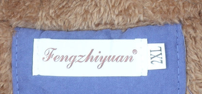 Womens UK Size 2XL Fengzhiyuan Blue Parka Coat