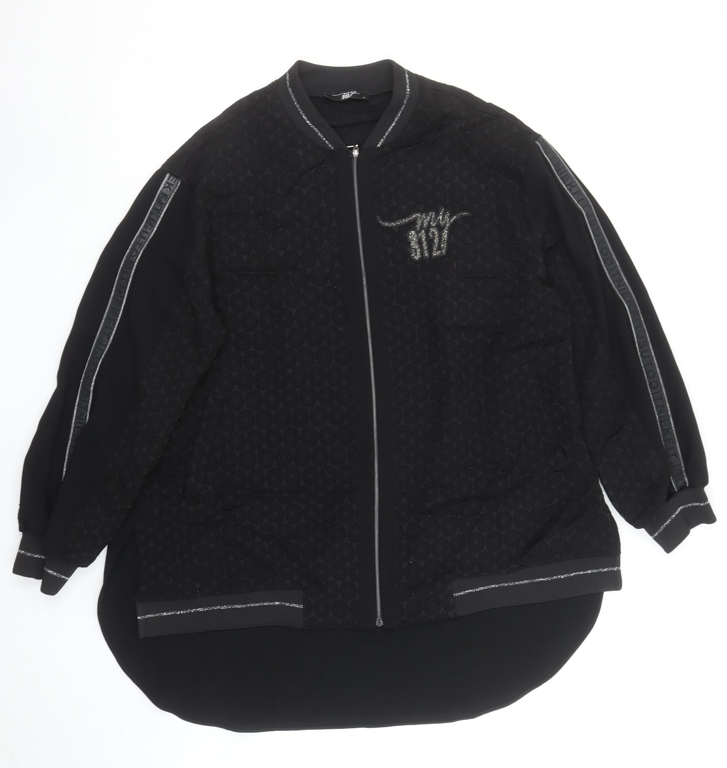 Womens UK Size 2 My 312 Black Basic Button-Up