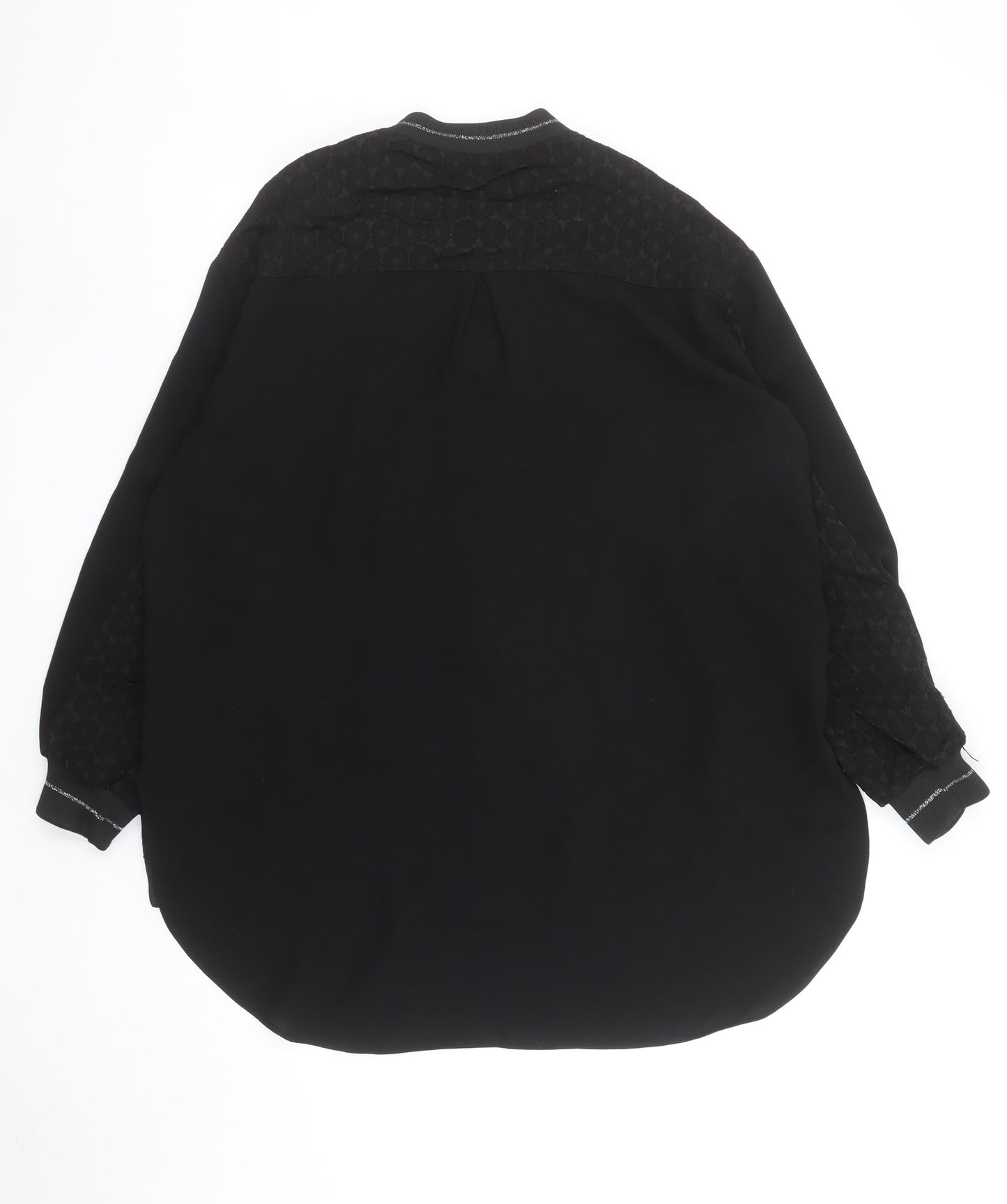 Womens UK Size 2 My 312 Black Basic Button-Up