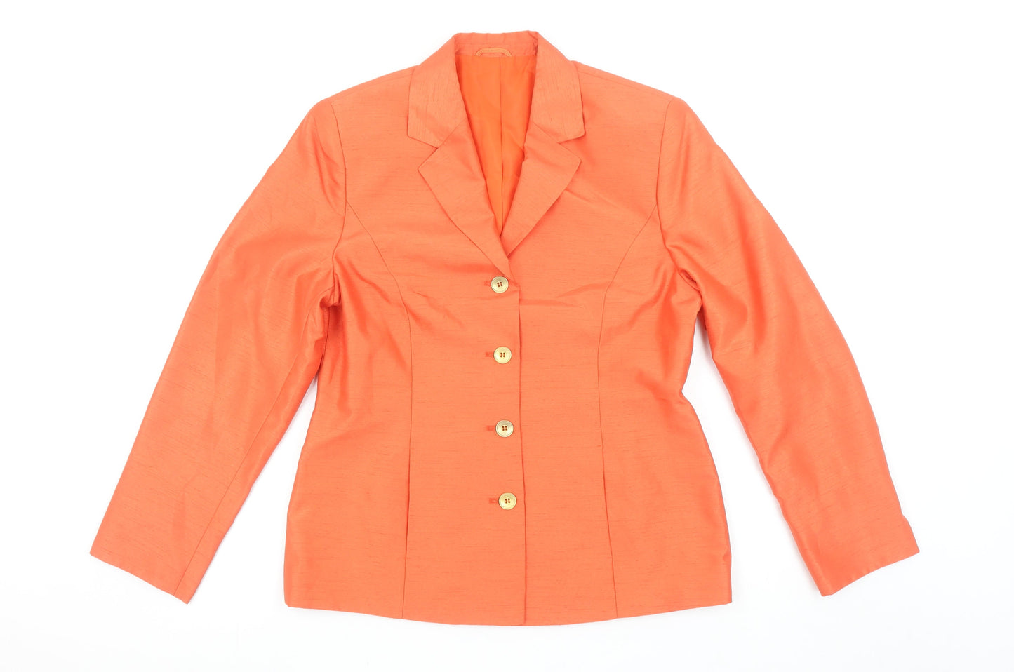 Womens UK Size 12 Steilmann Regular Orange Suit Jacket
