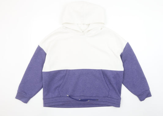 Womens UK Size L Dunnes Stores Multicoloured Pullover Hoodie