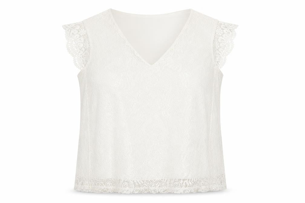 Womens UK Size L Pieces Ivory Camisole Blouse