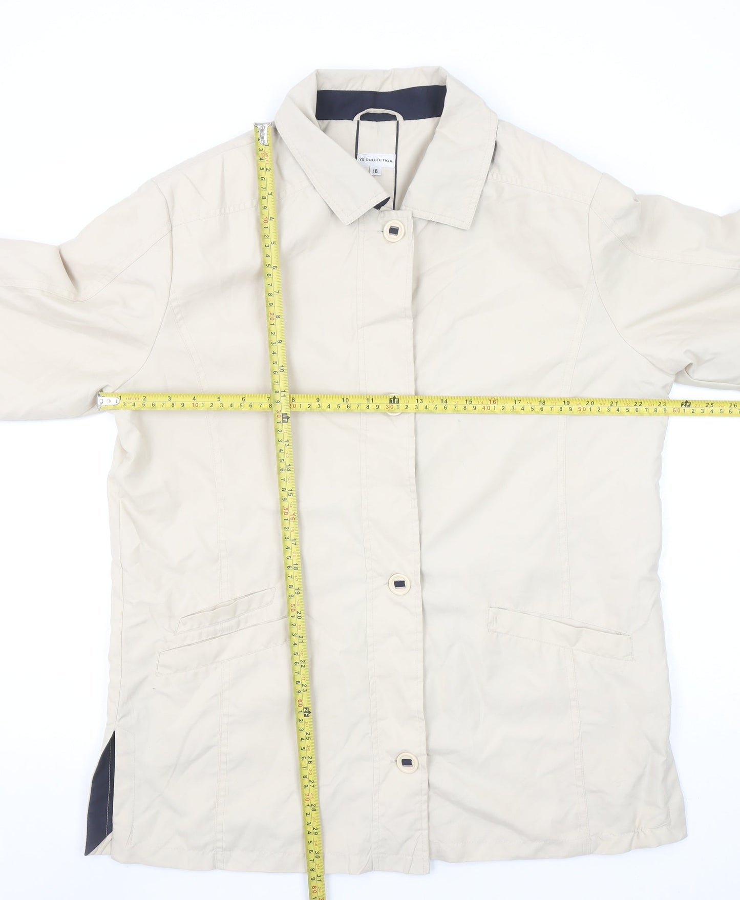 Womens UK Size 16 YS Collection Beige Basic Jacket