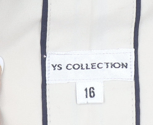 Womens UK Size 16 YS Collection Beige Basic Jacket