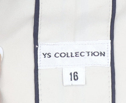 Womens UK Size 16 YS Collection Beige Basic Jacket