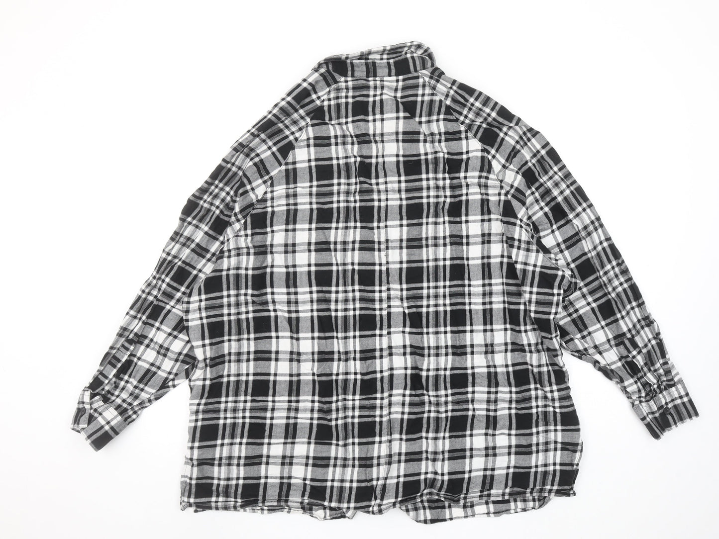 Womens UK Size 16 ASOS DESIGN Black Basic Button-Up