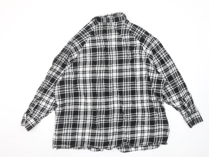 Womens UK Size 16 ASOS DESIGN Black Basic Button-Up