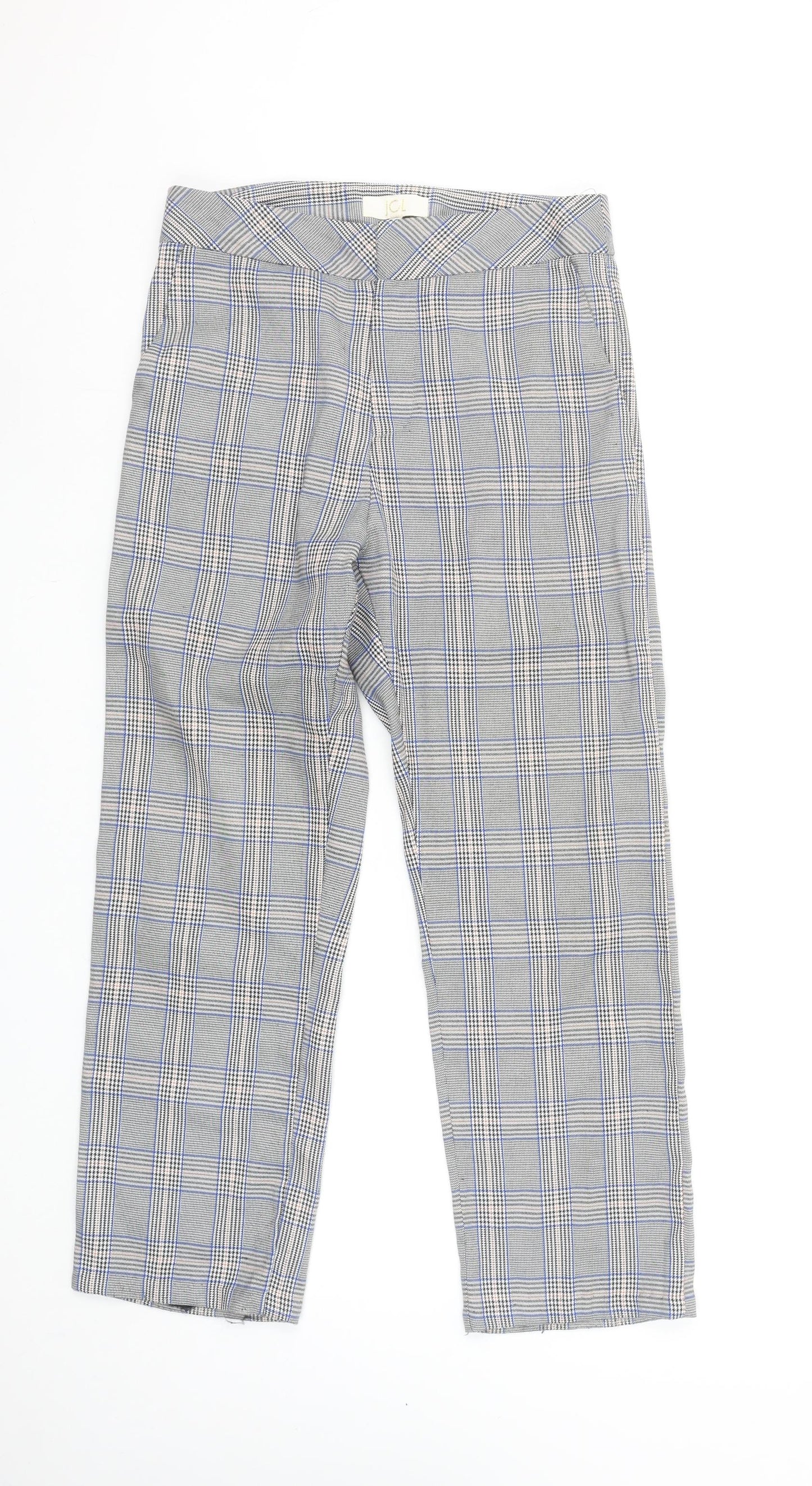 Womens UK Size S JCL Regular Fit Business Casual Workwear Grey Trousers