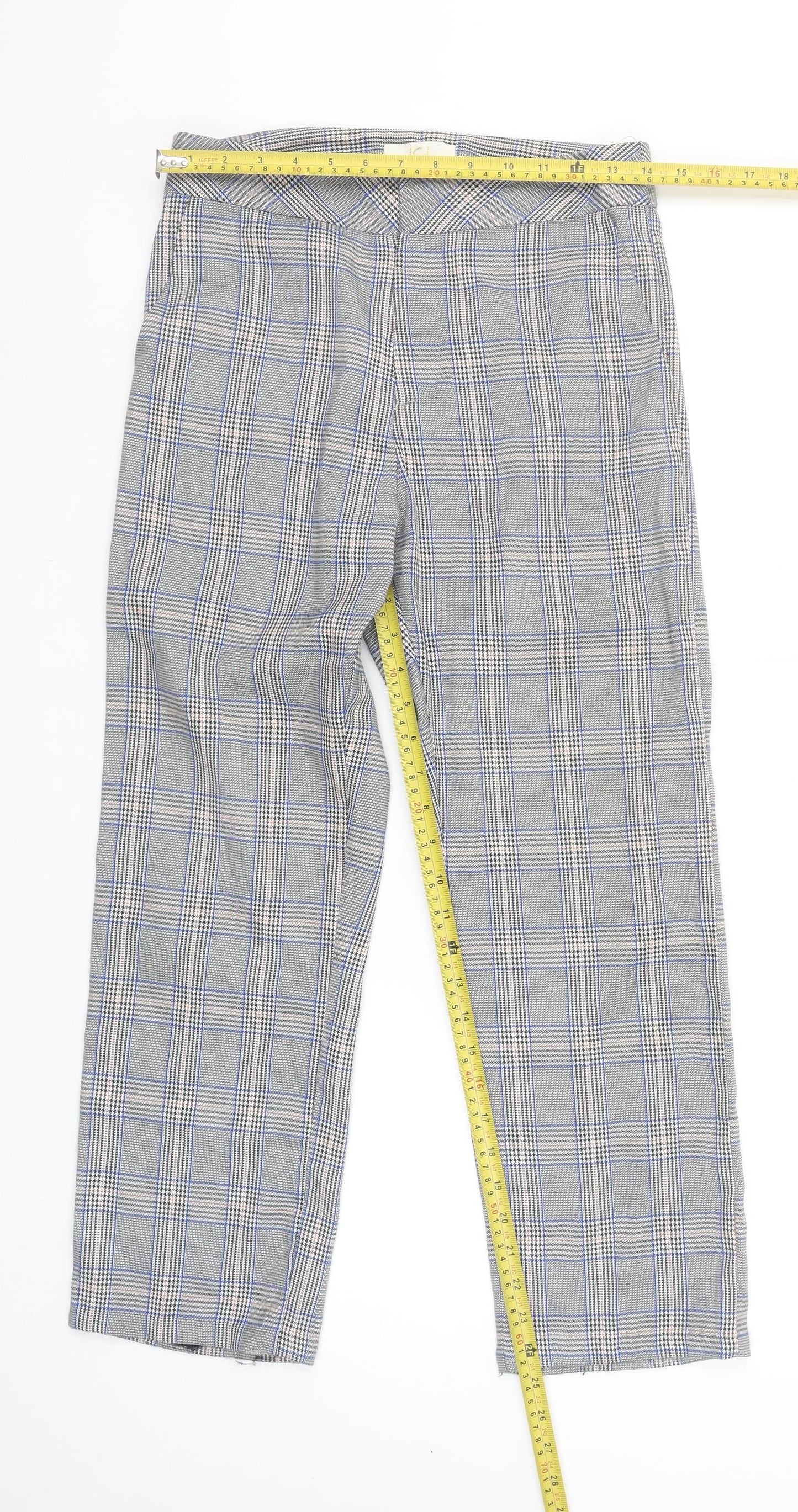 Womens UK Size S JCL Regular Fit Business Casual Workwear Grey Trousers