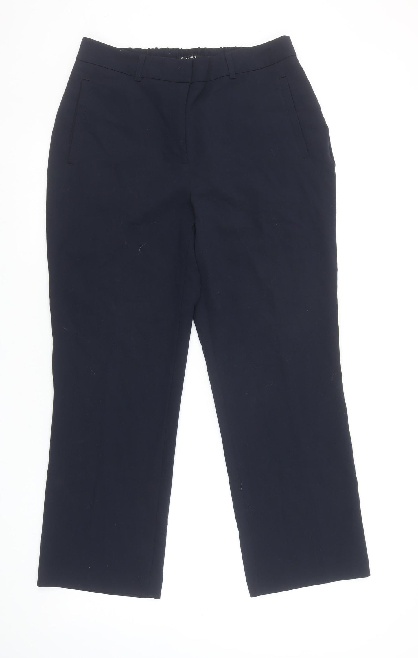 Womens UK Size 12 Dunnes Regular Fit Business Workwear Casual Blue Trousers