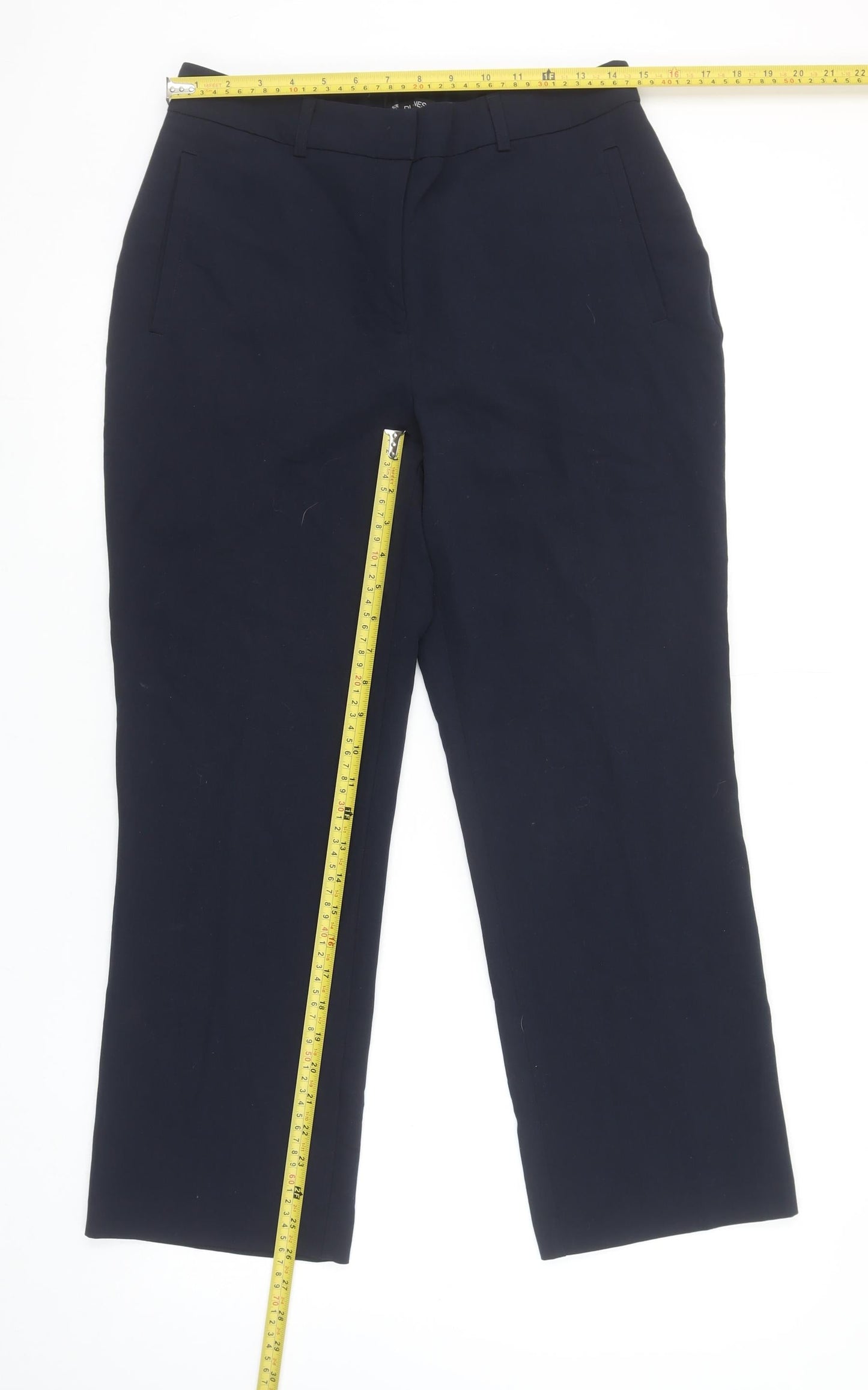 Womens UK Size 12 Dunnes Regular Fit Business Workwear Casual Blue Trousers