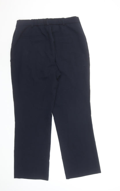 Womens UK Size 12 Dunnes Regular Fit Business Workwear Casual Blue Trousers