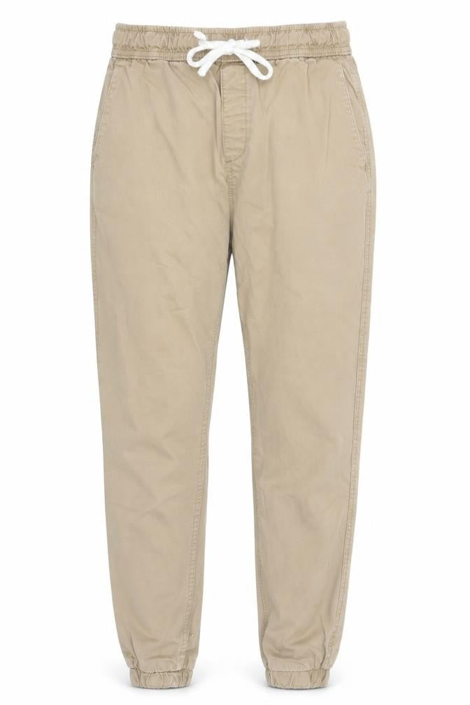 Womens UK Size 6 Bershka Regular Fit Jogger Beige Trousers
