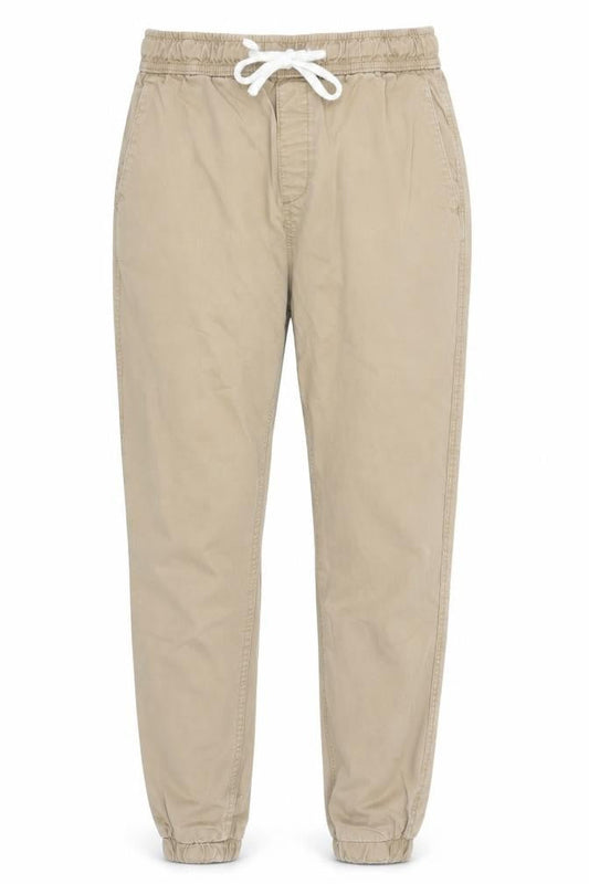 Womens UK Size 6 Bershka Regular Fit Jogger Beige Trousers