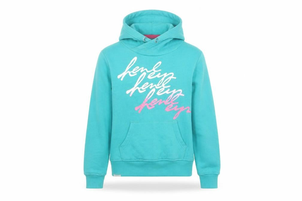 Girls UK Size L Henleys Blue Pullover Hoodie