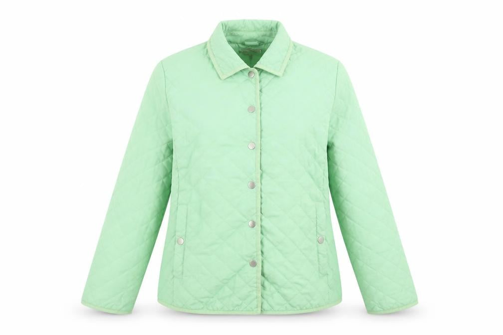 Womens UK Size 14 Clodagh Gallagher Green Quilted Coat