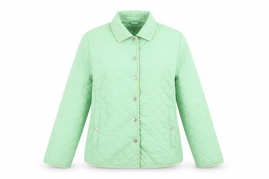 Womens UK Size 14 Clodagh Gallagher Green Quilted Coat