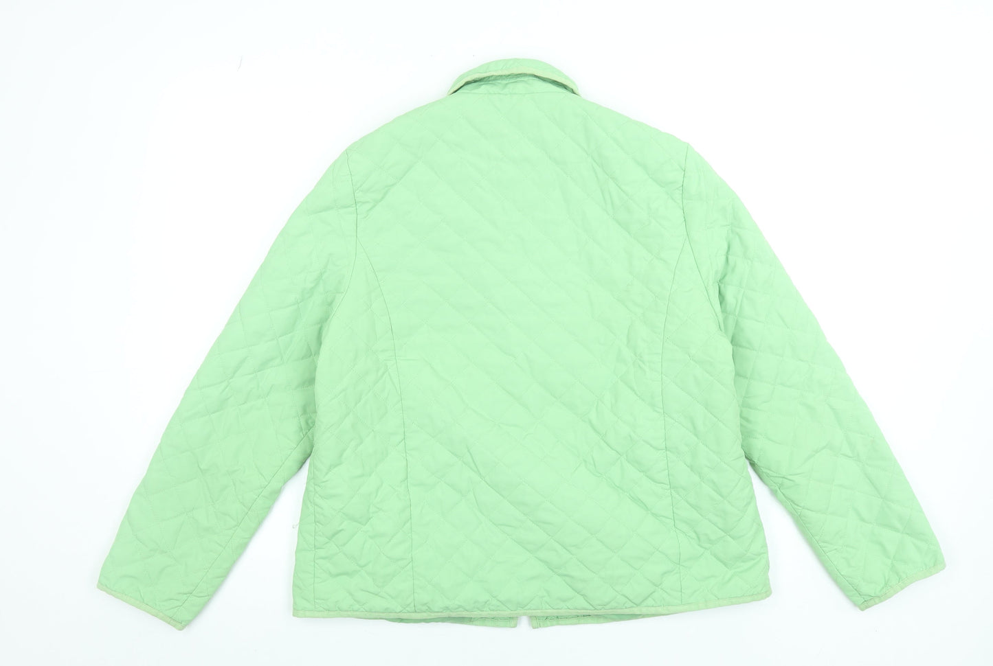Womens UK Size 14 Clodagh Gallagher Green Quilted Coat