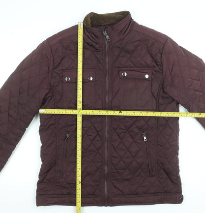 Mens UK Size L St. Bernard for Dunnes Stores Brown Quilted Coat