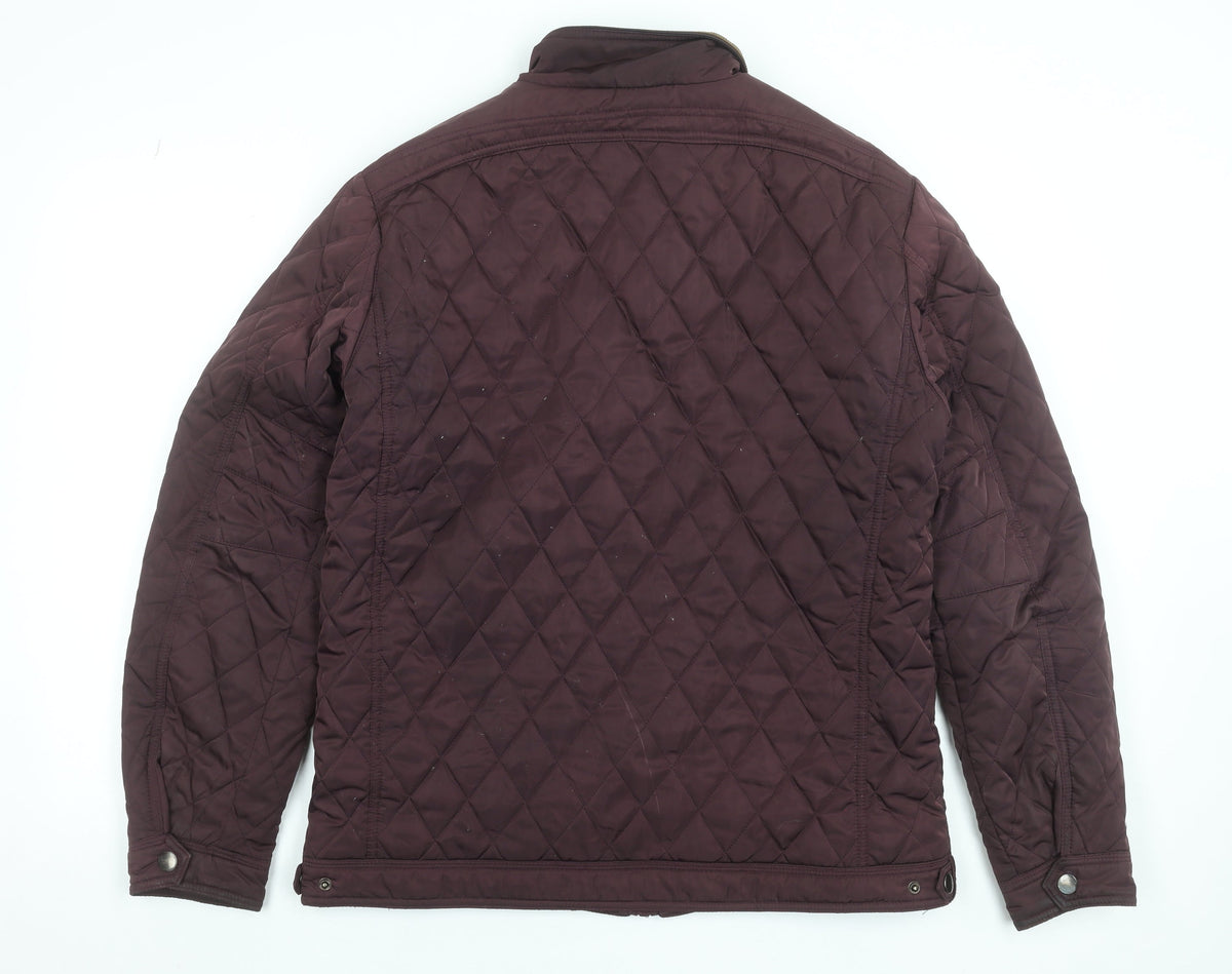 Mens UK Size L St. Bernard for Dunnes Stores Brown Quilted Coat