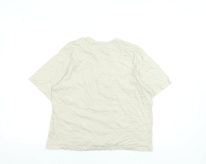 Womens UK Size M Disney Beige Basic T-Shirt