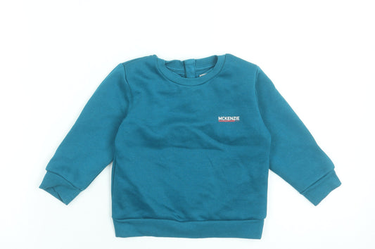 McKenzie Blue Long Sleeve Pullover T-Shirt 18-24 Months Unisex Classic