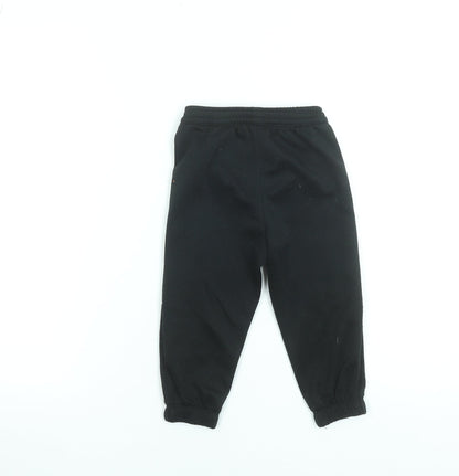 Boys UK Size 2 Years Nike Regular Fit Jogger Black Trousers