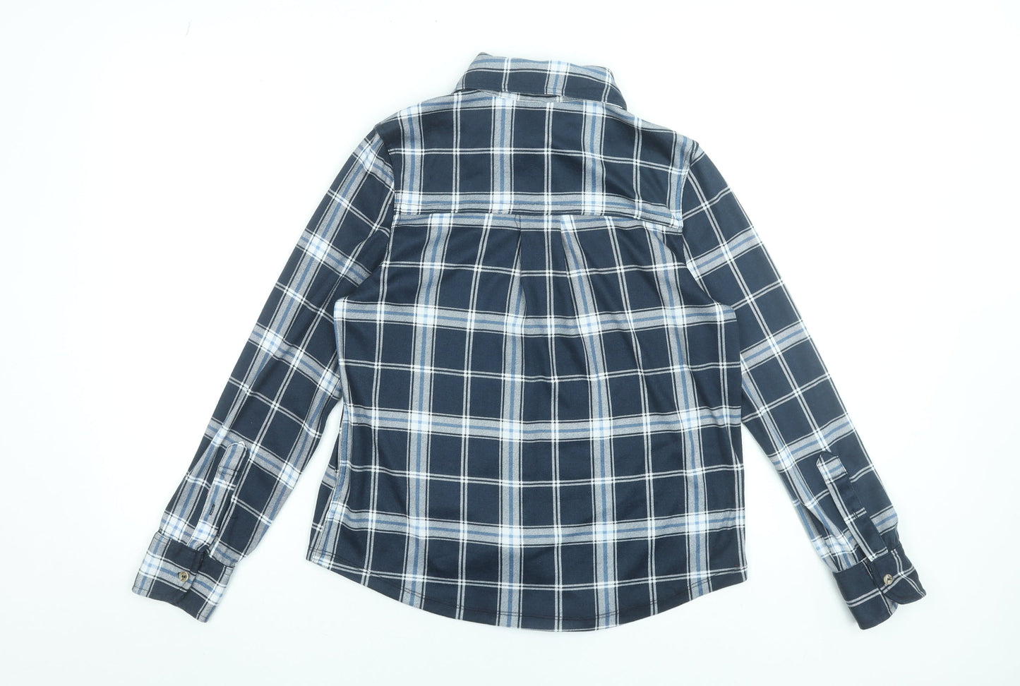 Womens UK Size S Hailys Blue Basic Button-Up