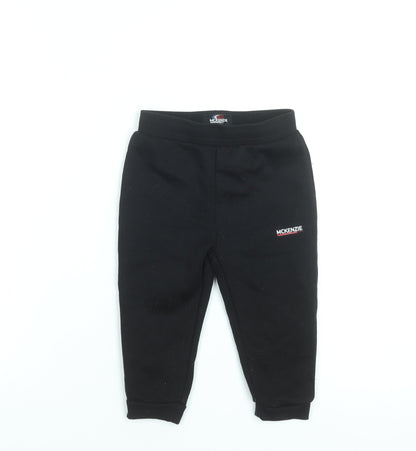 McKenzie Unisex Baby Black Jogger Sweatpants 18-24 Months Casual Fleece