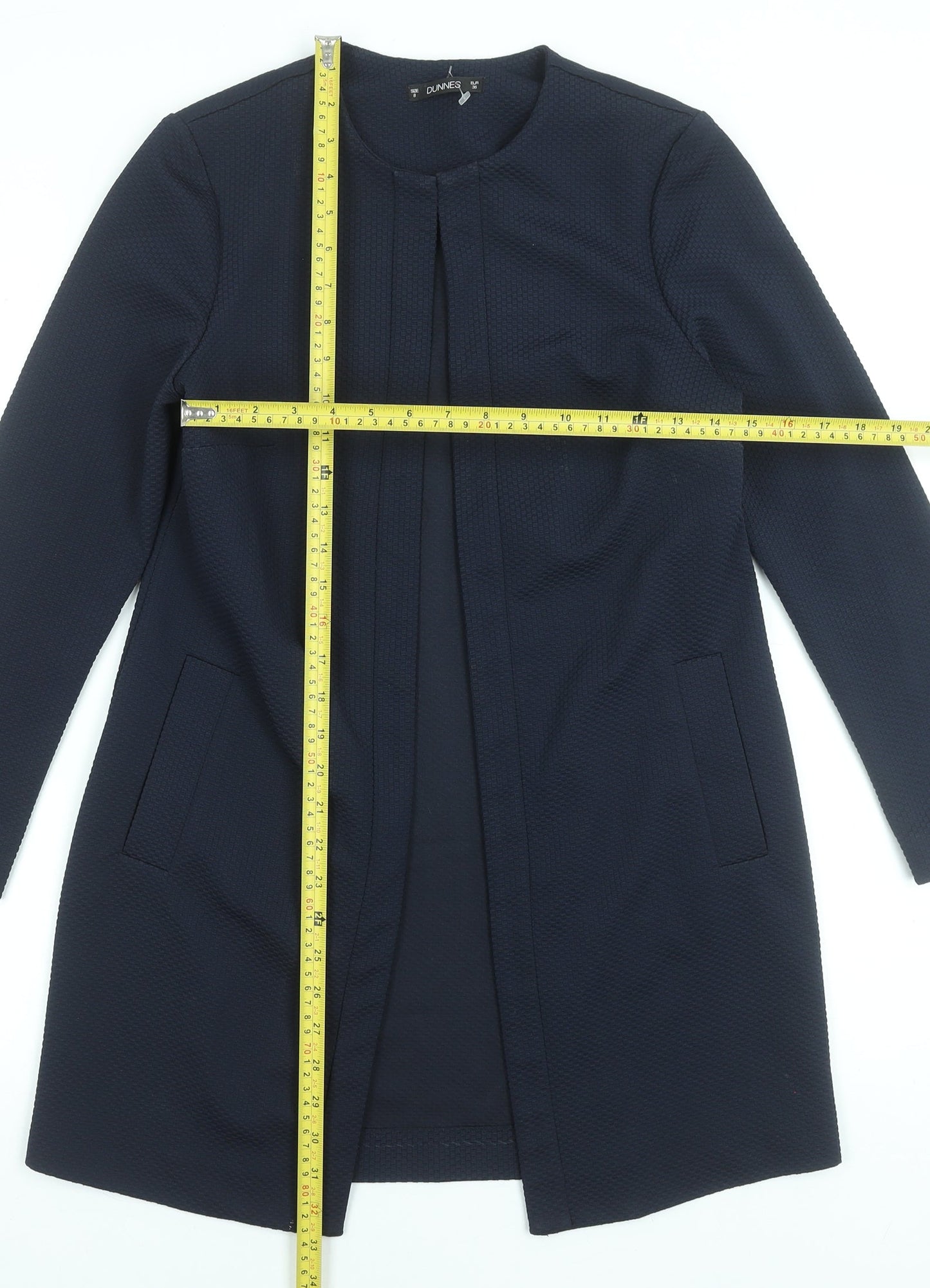 Womens UK Size 8 Dunnes Stores Blue Basic Jacket