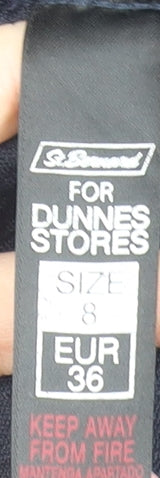 Womens UK Size 8 Dunnes Stores Blue Basic Jacket