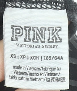 Womens UK Size XS Victoria's Secret PINK Slim Fit Cropped Grey Leggings