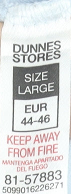 Womens UK Size L Dunnes Stores Blue Basic T-Shirt