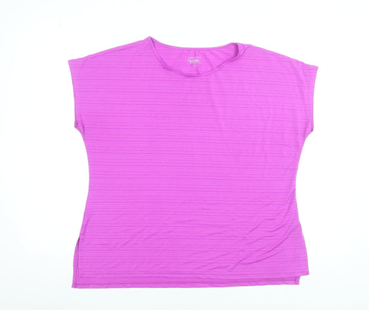 St. Bernard for Dunnes Stores Womens Pink Sport T-Shirt Top Size L