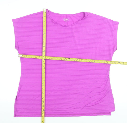 St. Bernard for Dunnes Stores Womens Pink Sport T-Shirt Top Size L