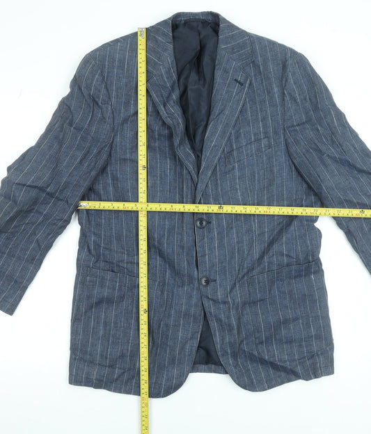 Mens UK Size 40 Cabano Regular Blue Suit Jacket