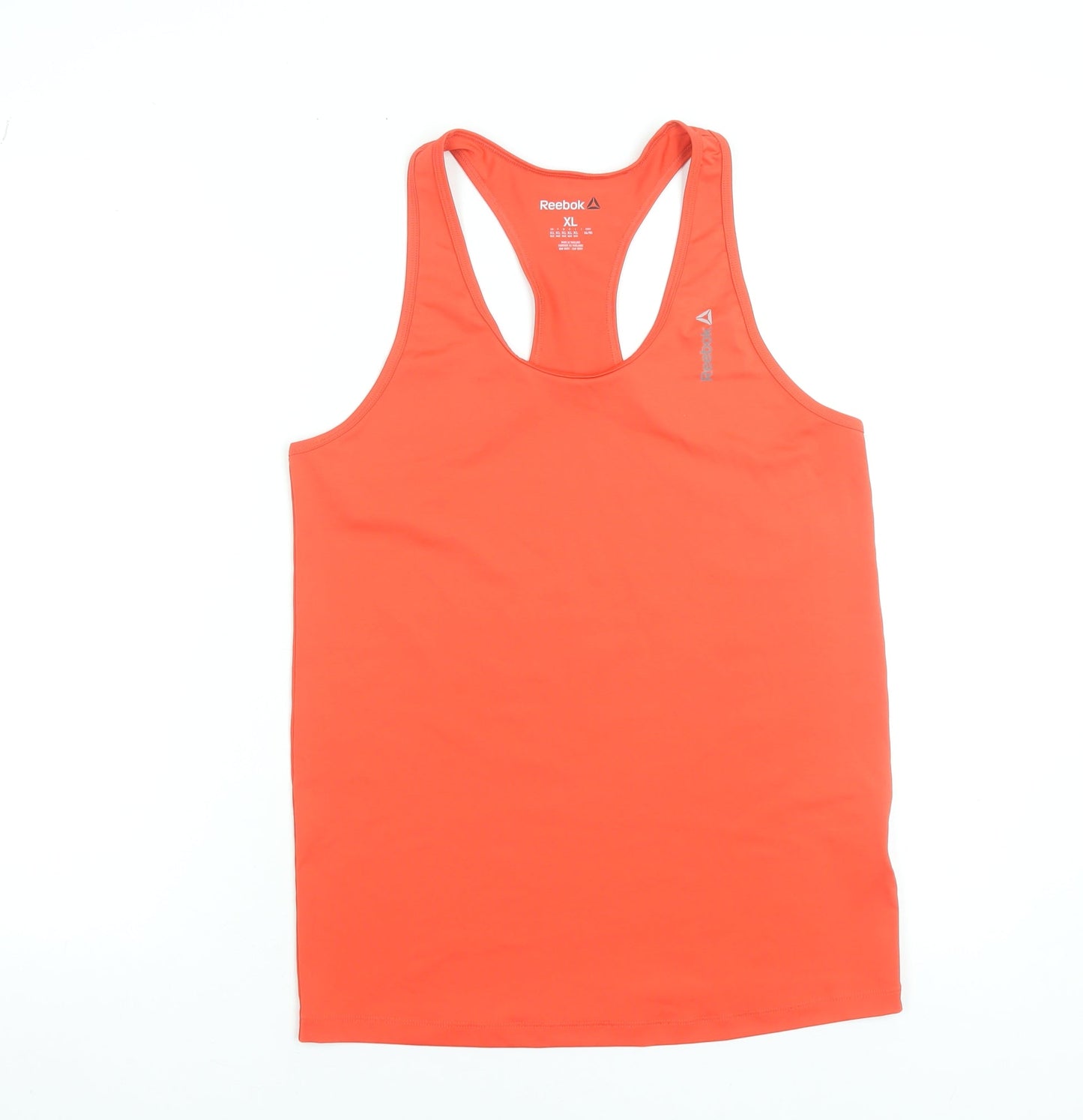 Reebok Womens Orange XL Racerback Gym Tank Top