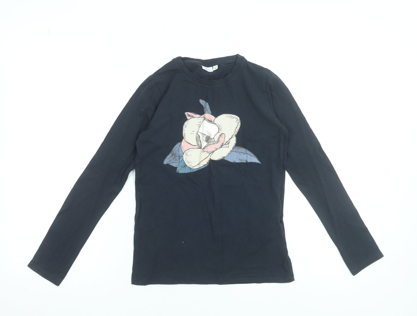 Girls UK Size 11-12 Years name it Black Basic T-Shirt
