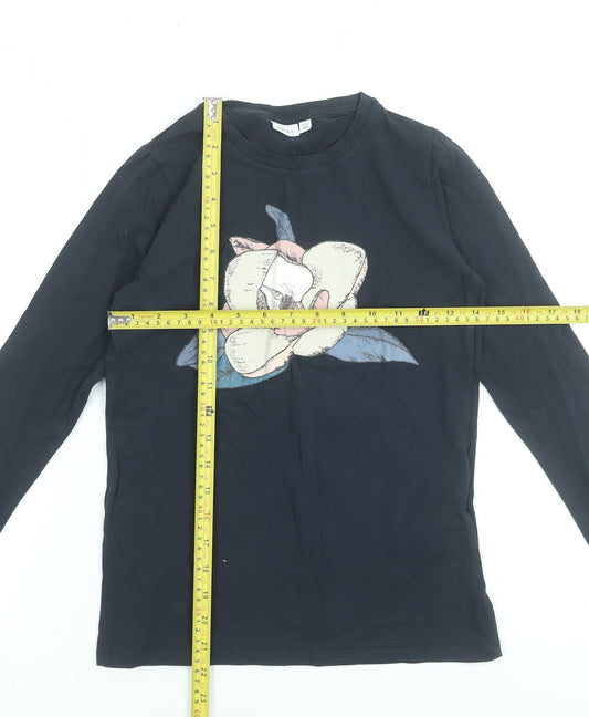 Girls UK Size 11-12 Years name it Black Basic T-Shirt