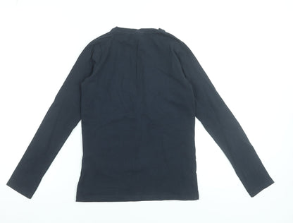 Girls UK Size 11-12 Years name it Black Basic T-Shirt