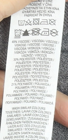 Primark Women’s Grey High Neck Fit & Flare Knit Dress XS