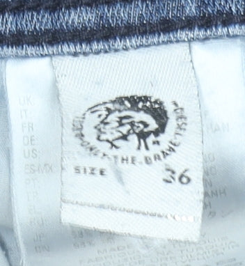 Diesel Mens Blue Slim Fit Denim Jeans Size 36 Skinny Style