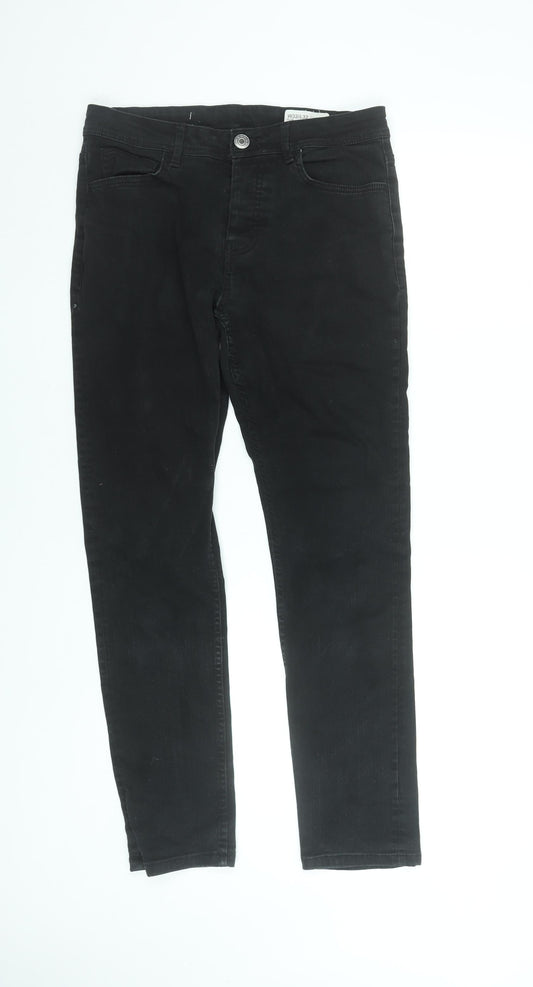 Denim Co. Men's Black Slim Fit Stretch Jeans W32 L32