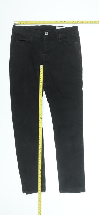 Denim Co. Men's Black Slim Fit Stretch Jeans W32 L32