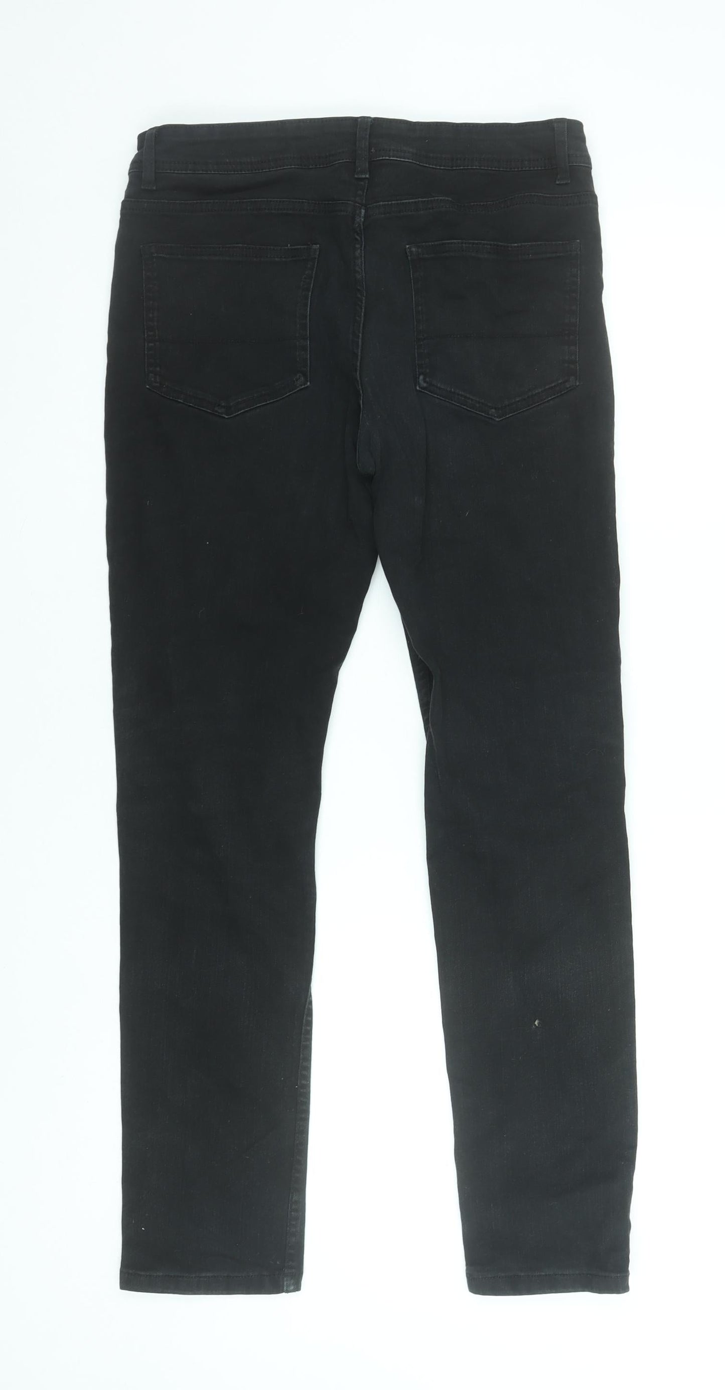 Denim Co. Men's Black Slim Fit Stretch Jeans W32 L32